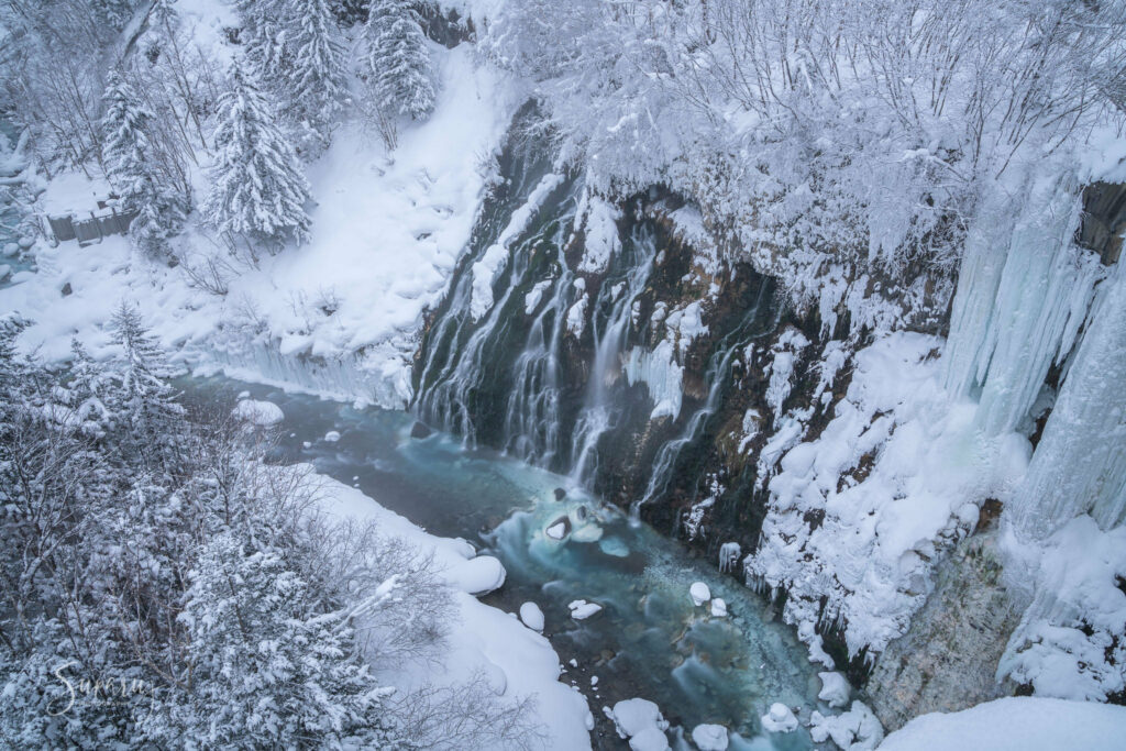 Shirahige Waterfall Winter